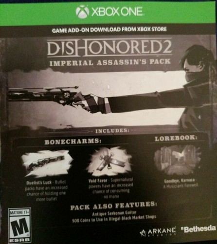 dishonored 2 xbox store